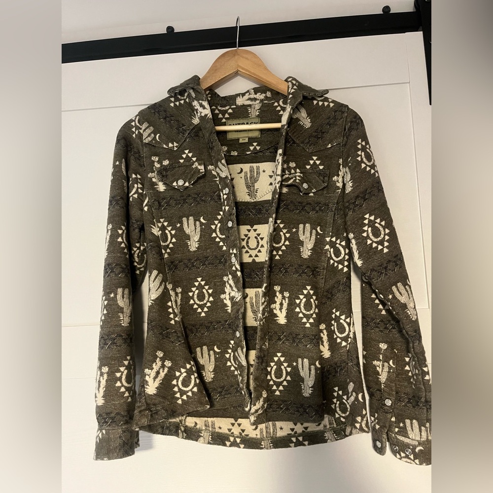 Women's Outback Jacket in Olive and Cream